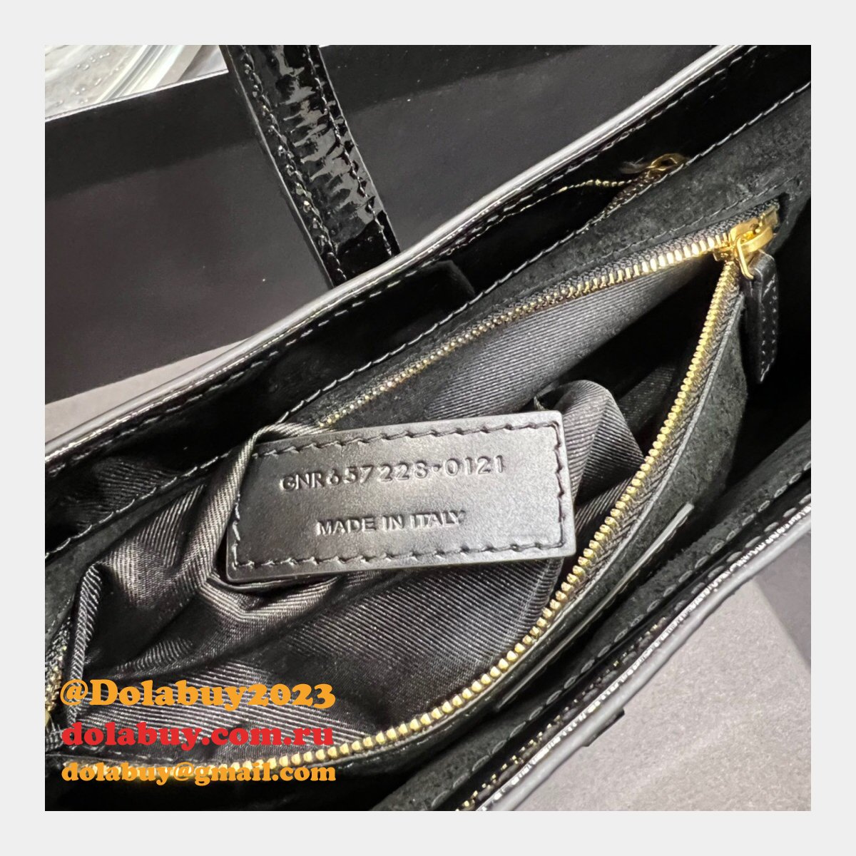 YSL 7 Star replica 657228 LE 5 À 7 hobo bag in Patent Leather