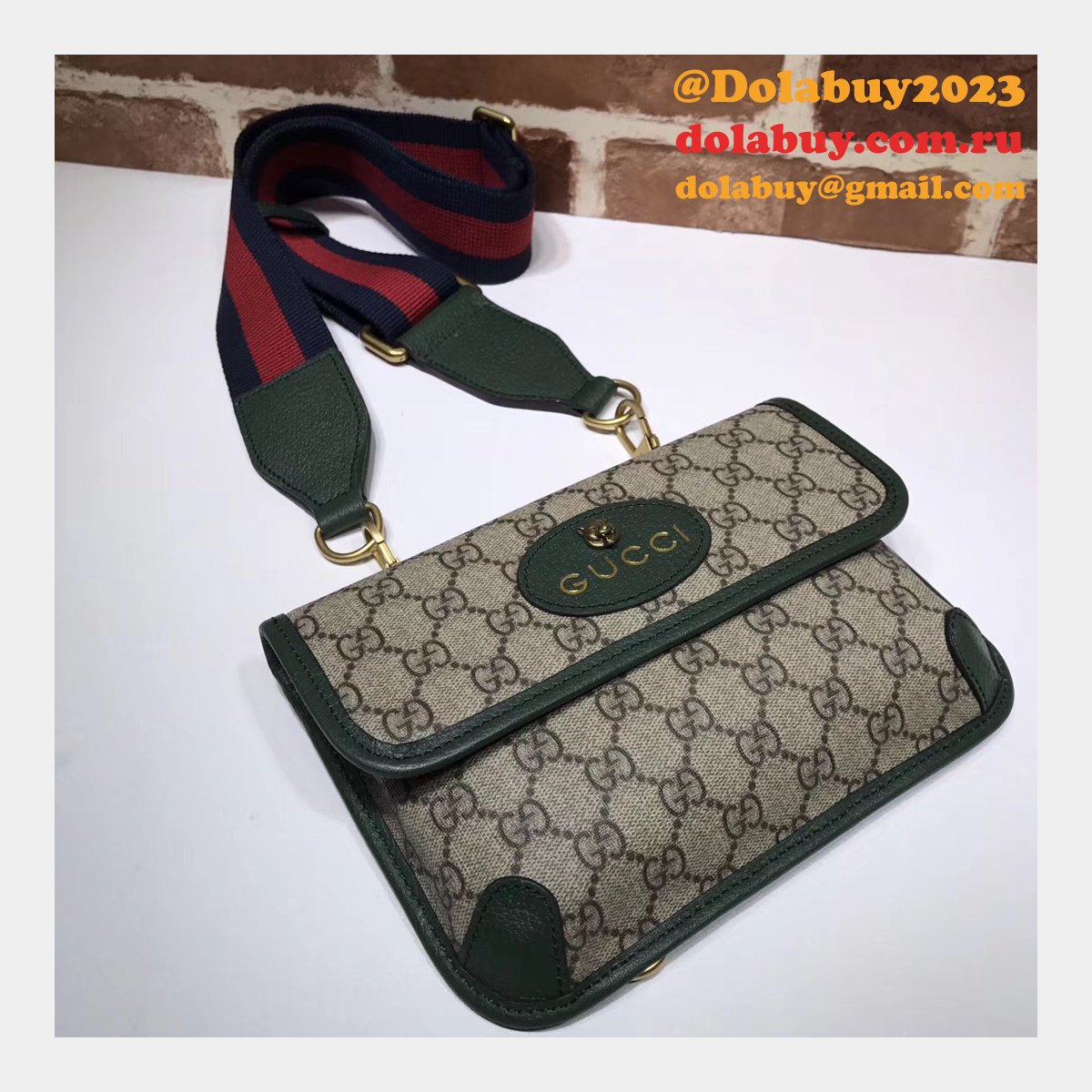 replica G*u*i gg supreme neo vintage messenger bag