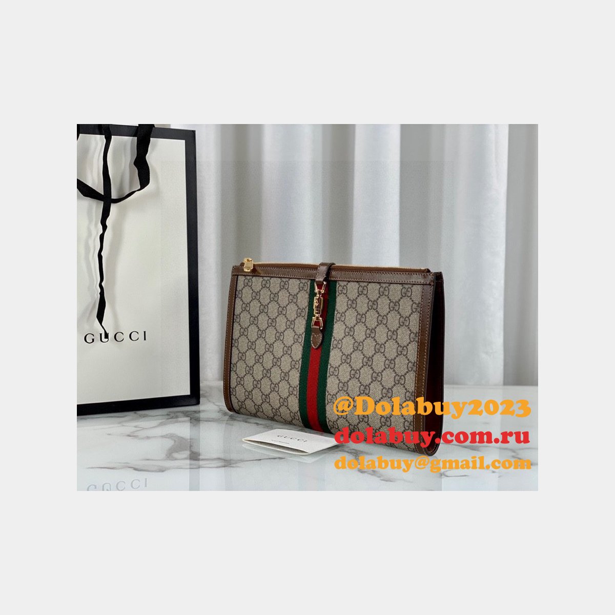 Gucci High Quality Beige Jackie 1961 pouch Beige Bag