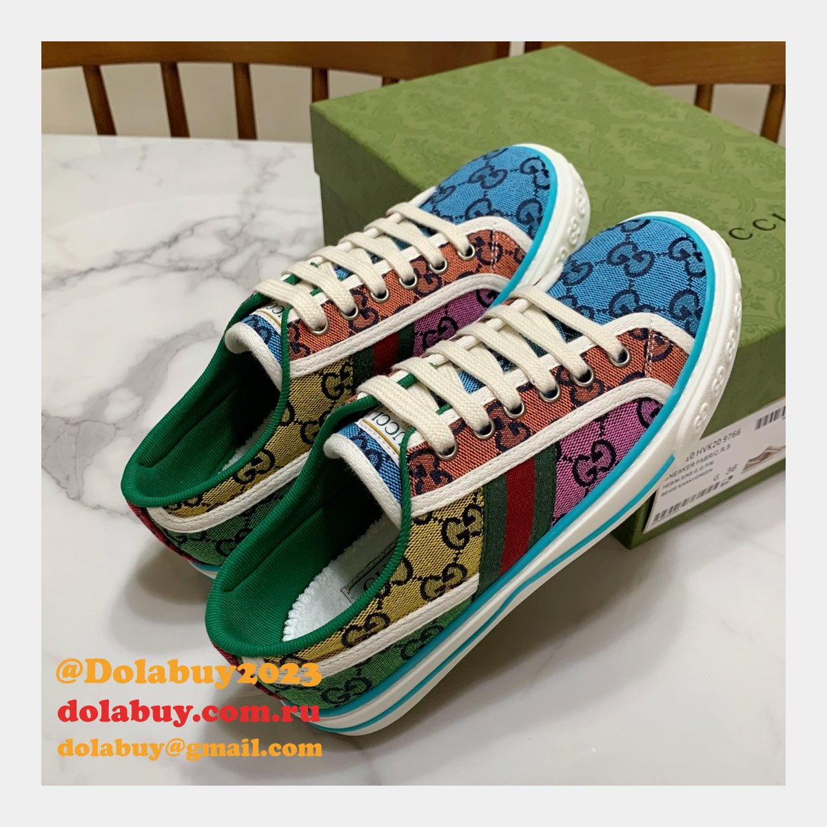 replica G*u*i canvas shoes 1977 series women/men quality for sale