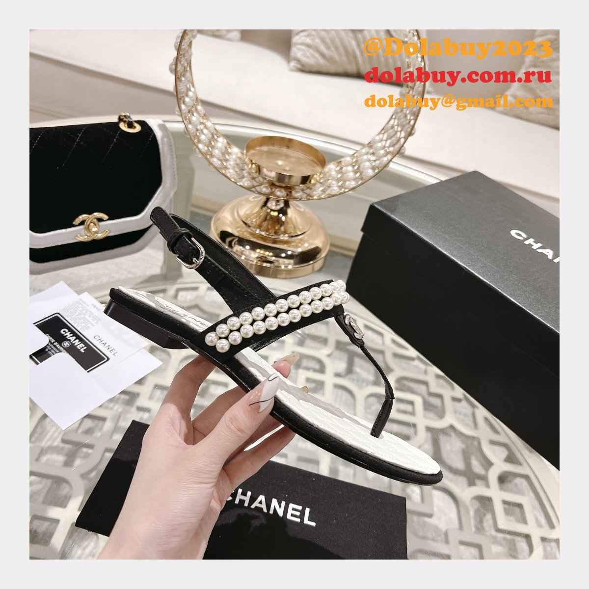 TOP CC REPLICAS FLAT SANDALS