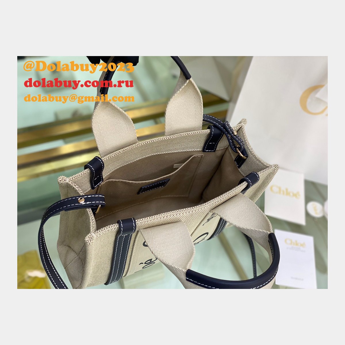 Best Quality Replica Chloe 1:1 Tote Woody dolabuy Bag 26CM