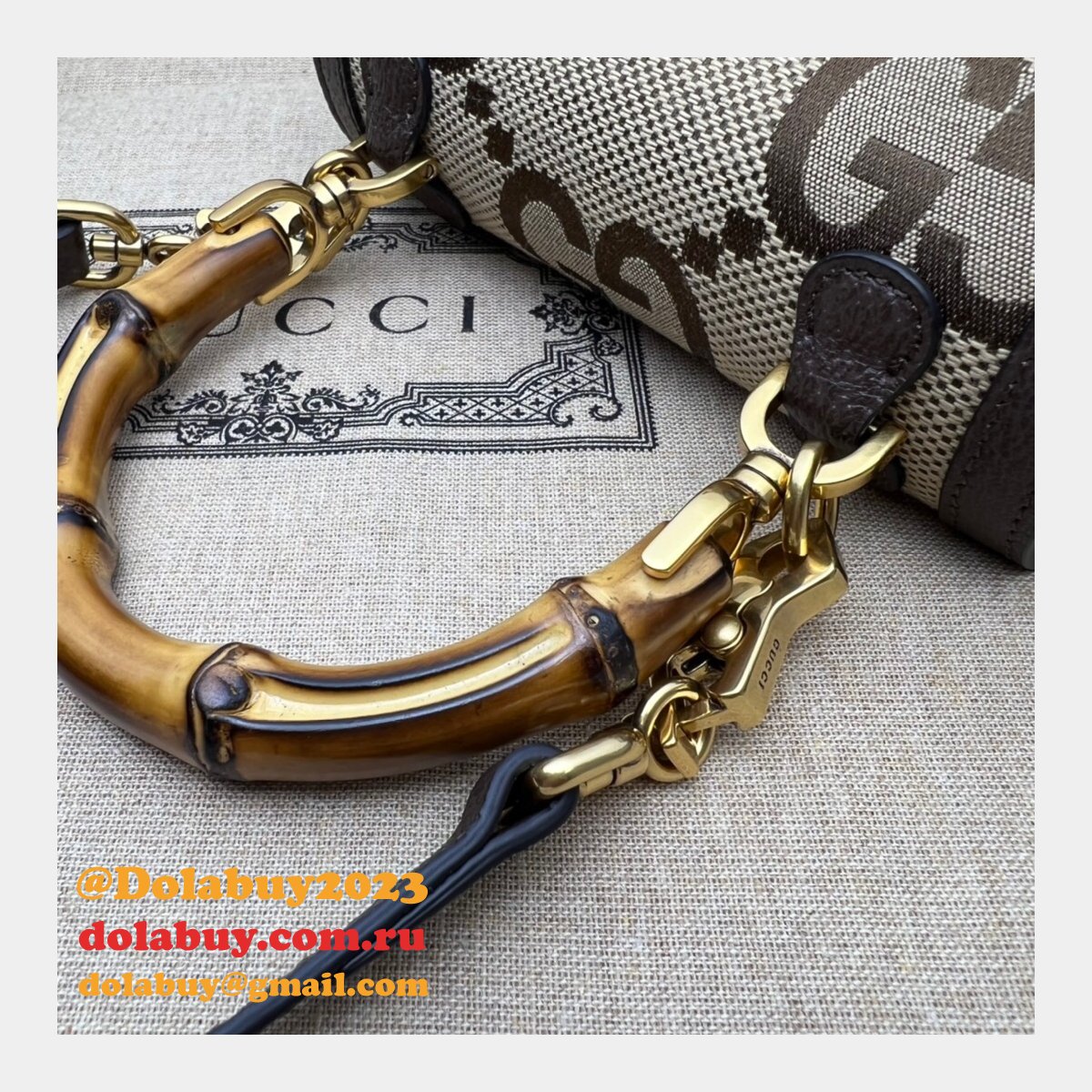 Best Dolabuy Replica Gucci Mini jumbo GG bag 686864 Bamboo
