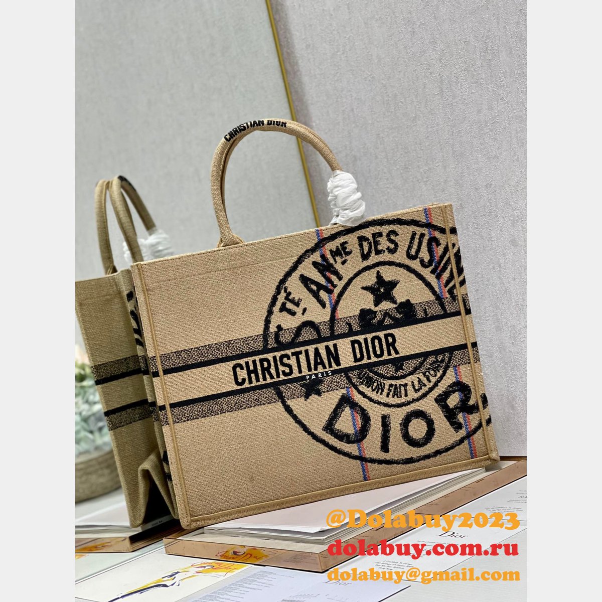 Copy replica CD Book Tote handbags sell Online