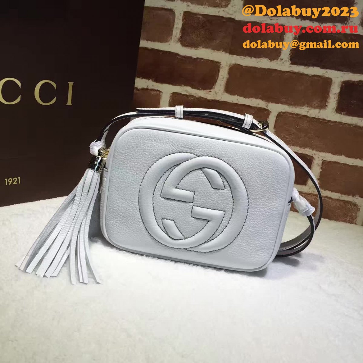 aaa+ G*u*i replicas soho small leather disco 308364 bag