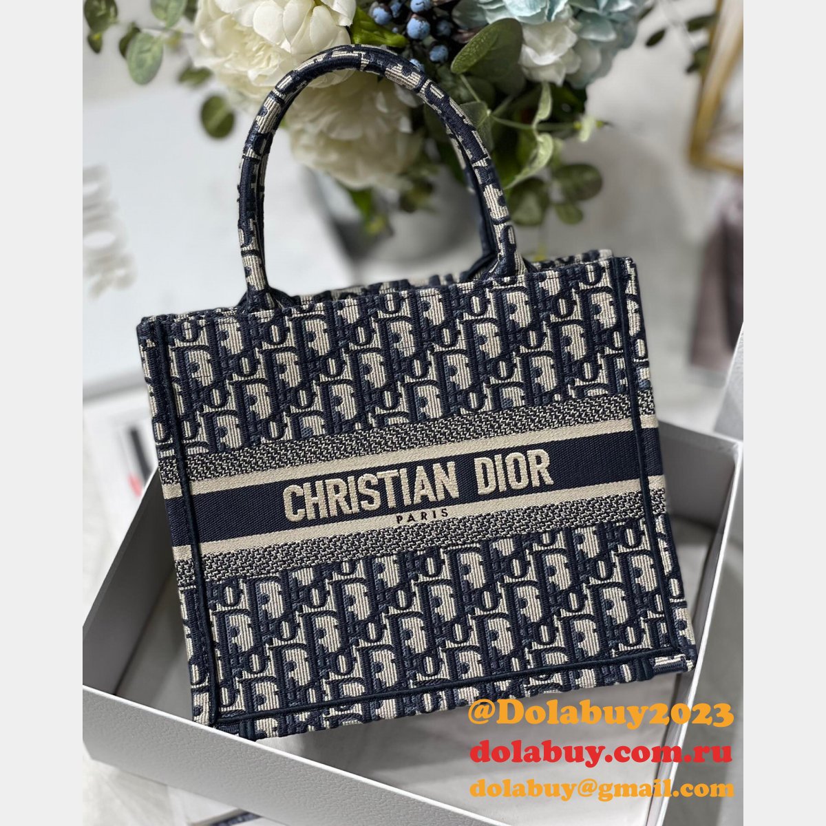 Dior Replica CD Book 26.5 Tote Christian Replica Dior Handbags