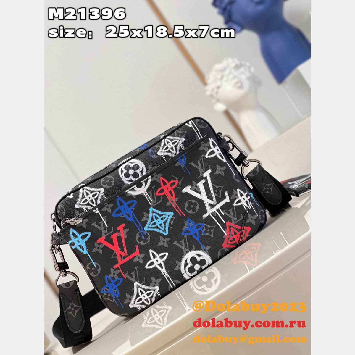 Where M21396 Trio Messenger Louis Vuitton Replica Designer Bag