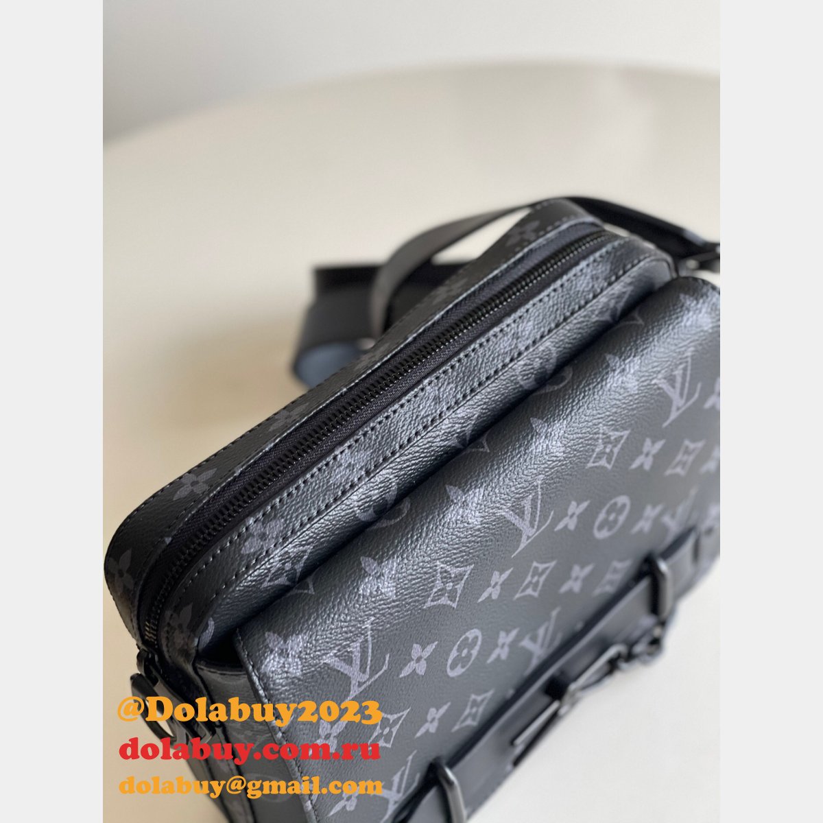 Louis Vuitton Replica Steamer Messenger Monogram Eclipse Canvas M45585