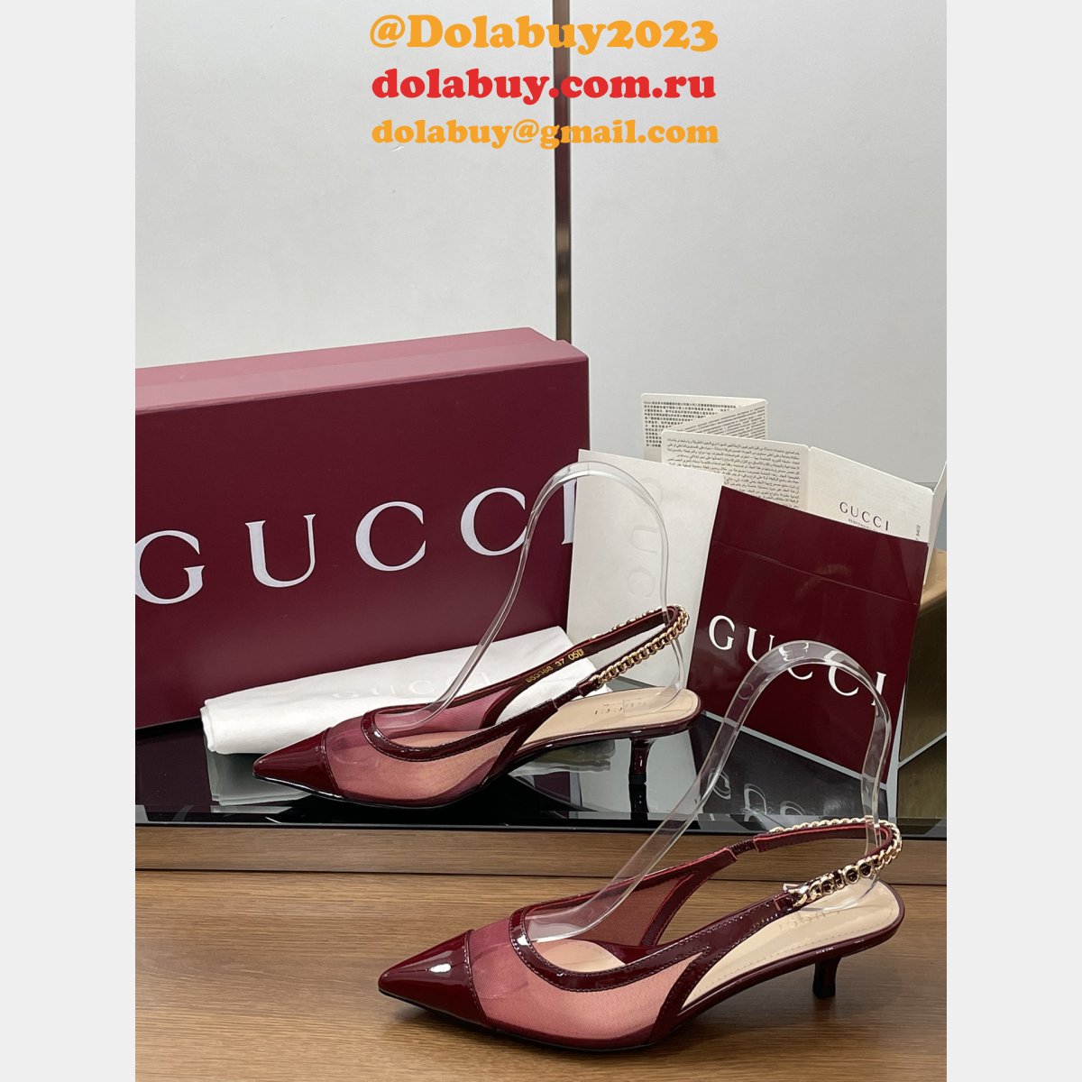 Fashion GUCCI Signoria Slingback Pump