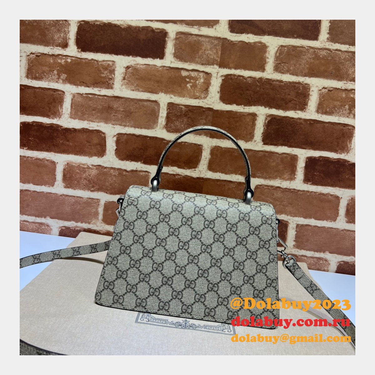 Perfect Gucci 739496 Luxury Dionysus top handle Fake bag