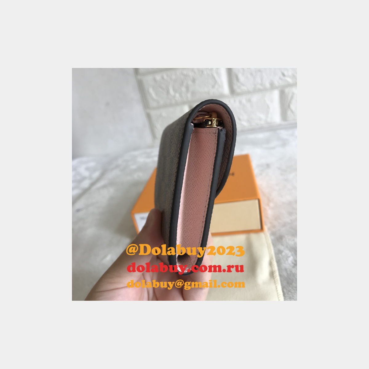 Replica LV N64423 Damier Canvas & Leather Rosalie Coin Purse