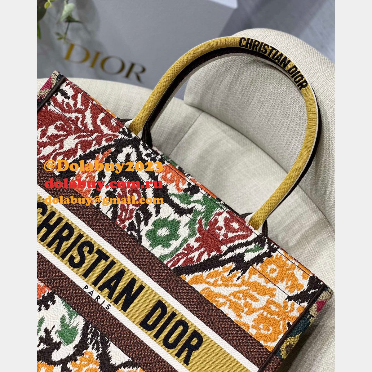 Luxury Replica Top Dio CD Book Tote 36/41.5CM Bag