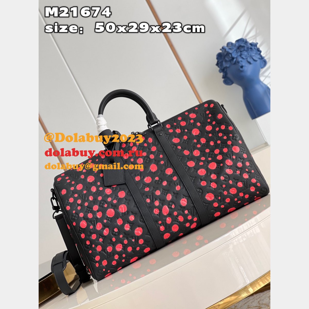 Louis Vuitton Perfect LV x YK Keepall 50 Taurillon Monogram Replica