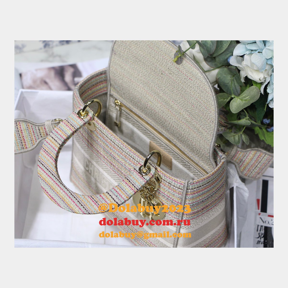 Lady Christian Dior Best 24cm Lady D-Lite Replica Bag