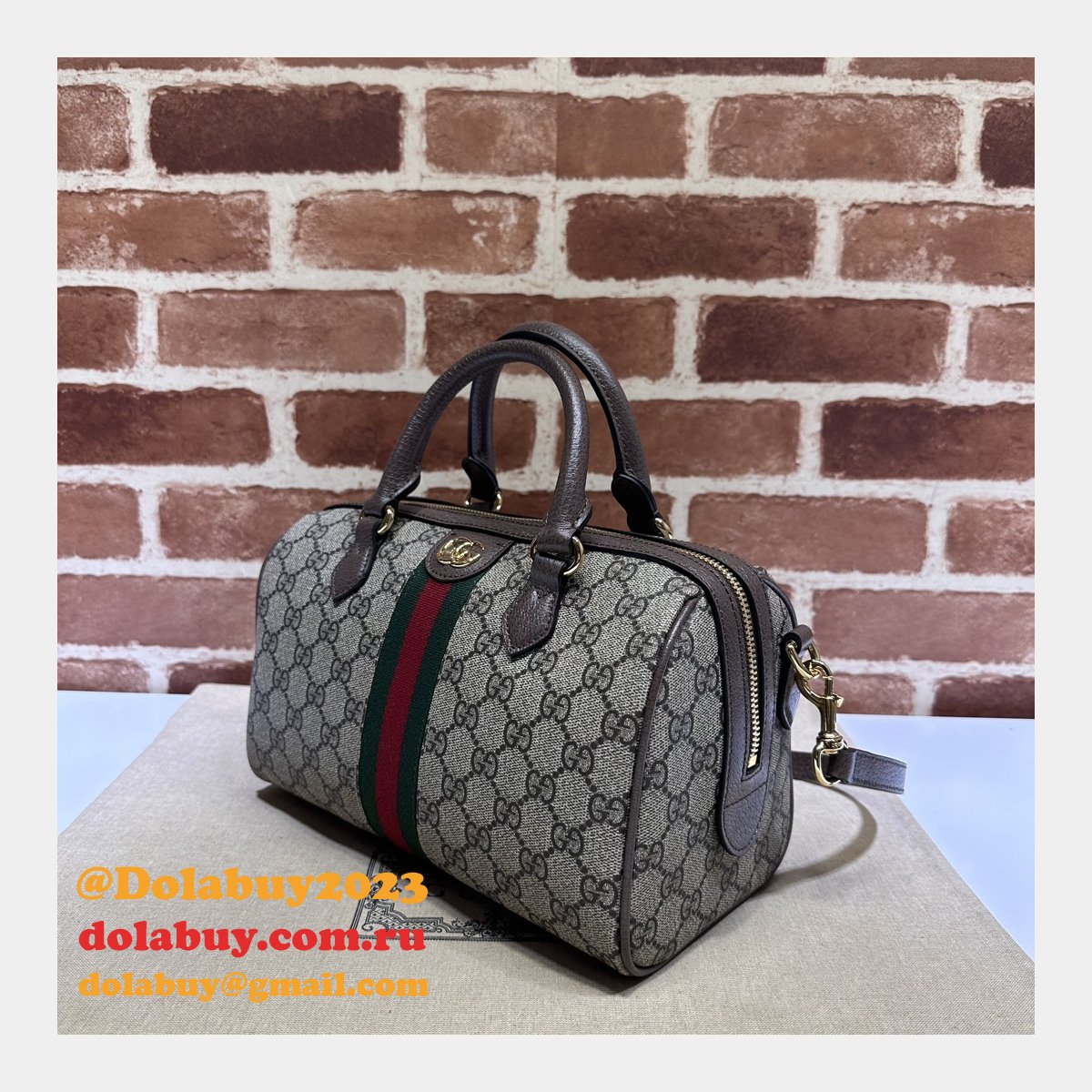 Perfect Ophidia GG Gucci Replicas Top Handle High 772061 Bag