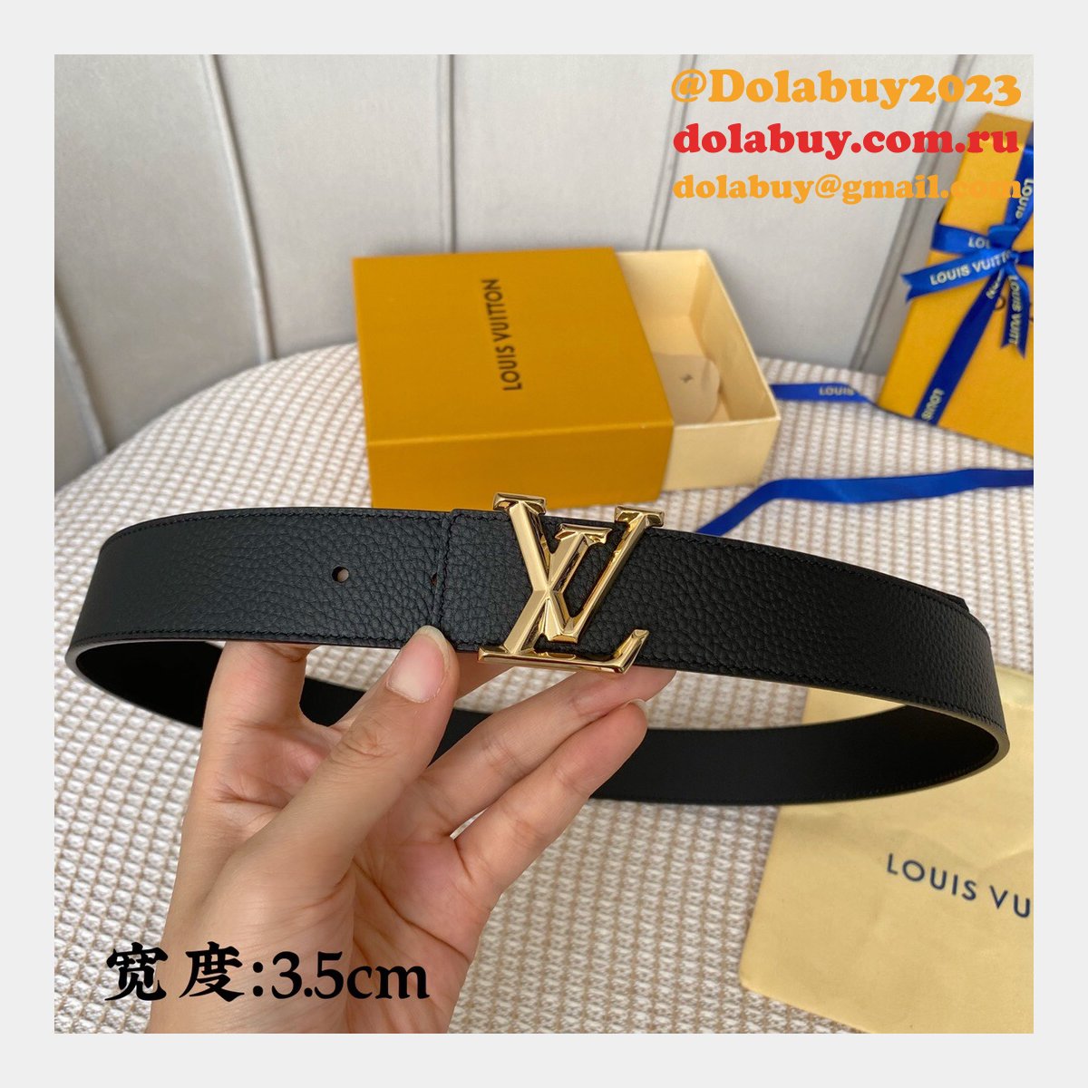 The Best Price High Quality Replica Louis Vuitton 35mm Belts