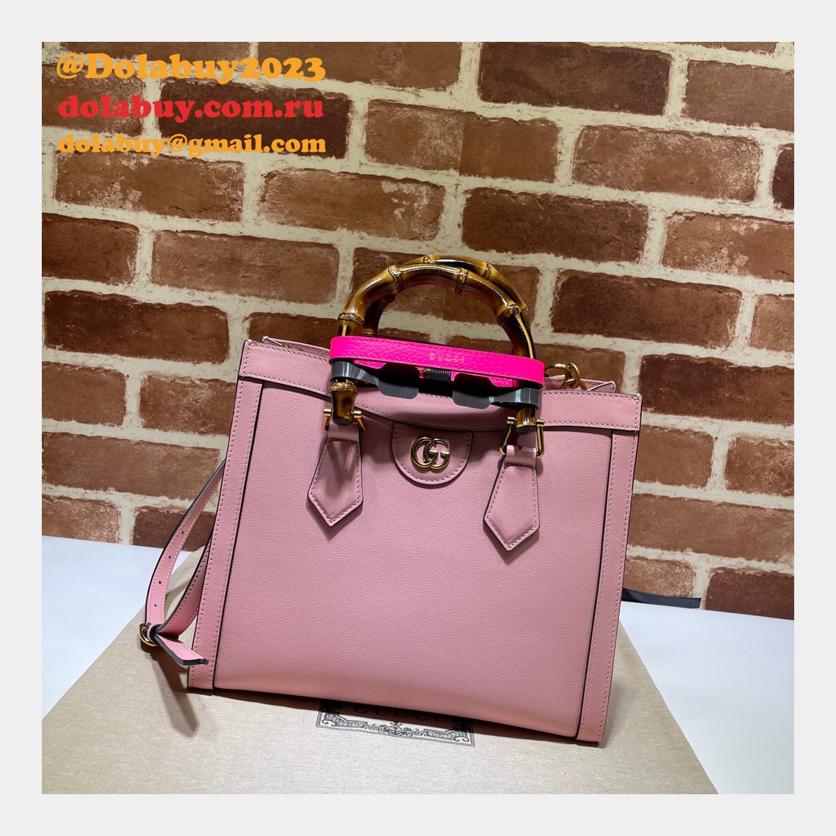 AAA Replica Designer Gucci 660195 Diana small tote leather Handbags