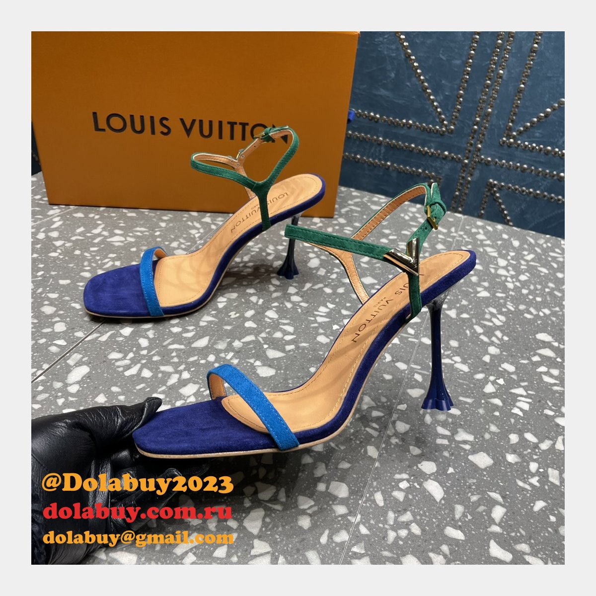 Blossom Sandal Louis Vuitton Replicas Heel:7.5cm/9.5cm Shoes