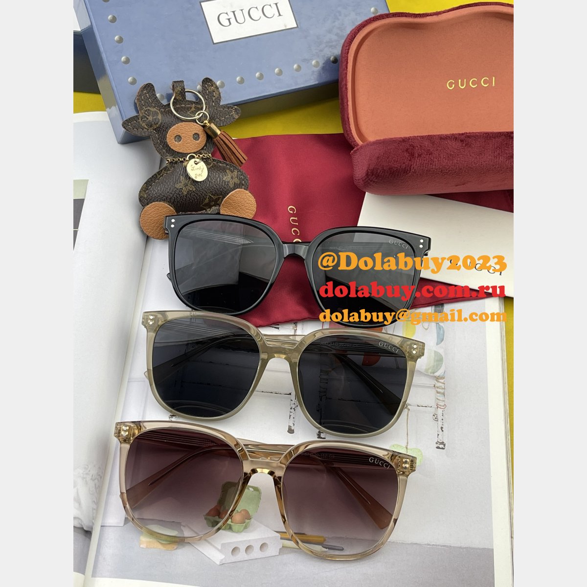 Wholesale gucci 9807/0242 /G6521/G3369 Perfect sunglasses