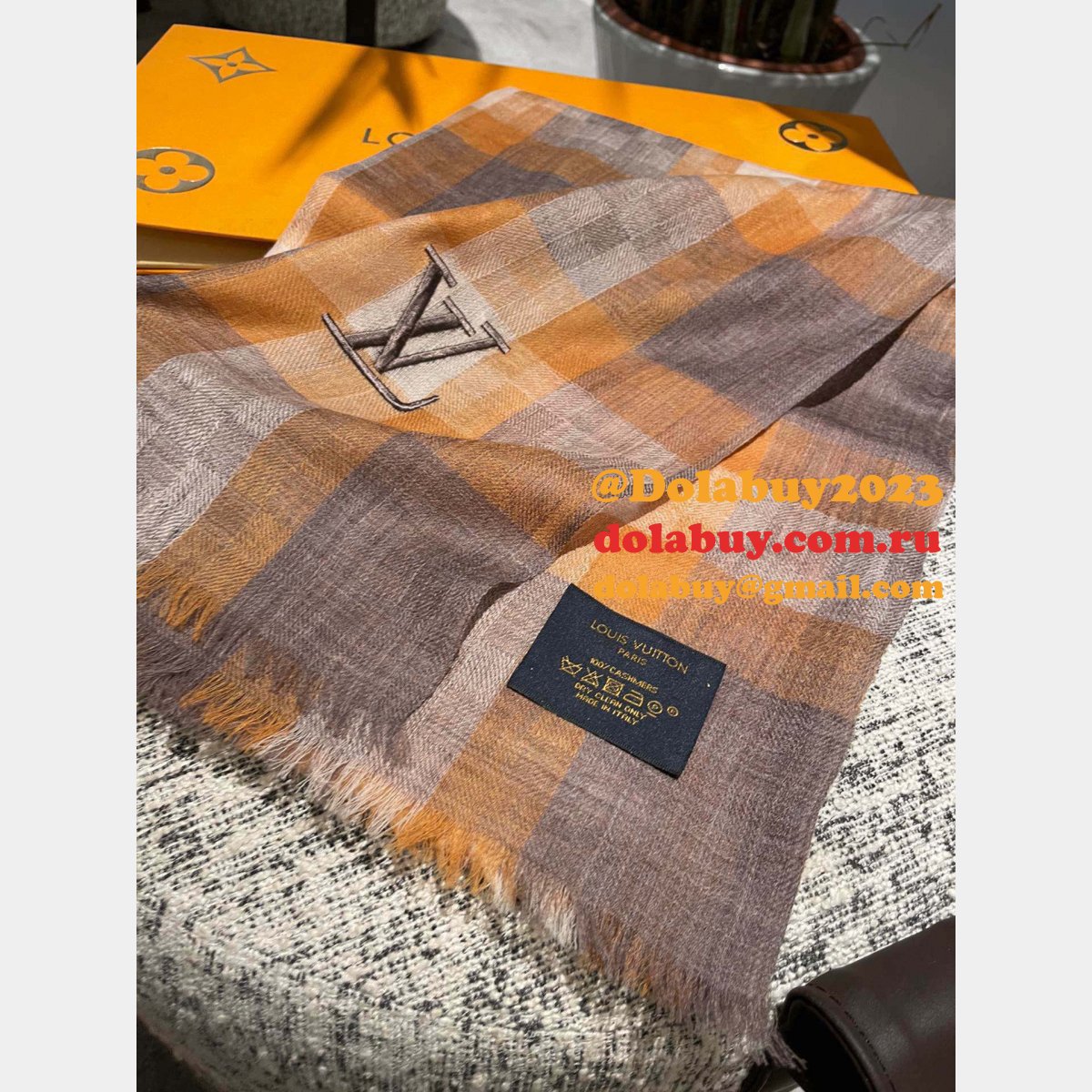 Luxury Best LV cashmere scarf