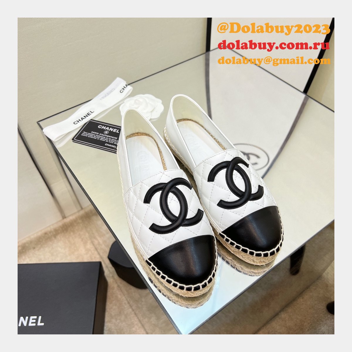 Wholesale 1:1 Mirror CC ESPADRILLES SHOES