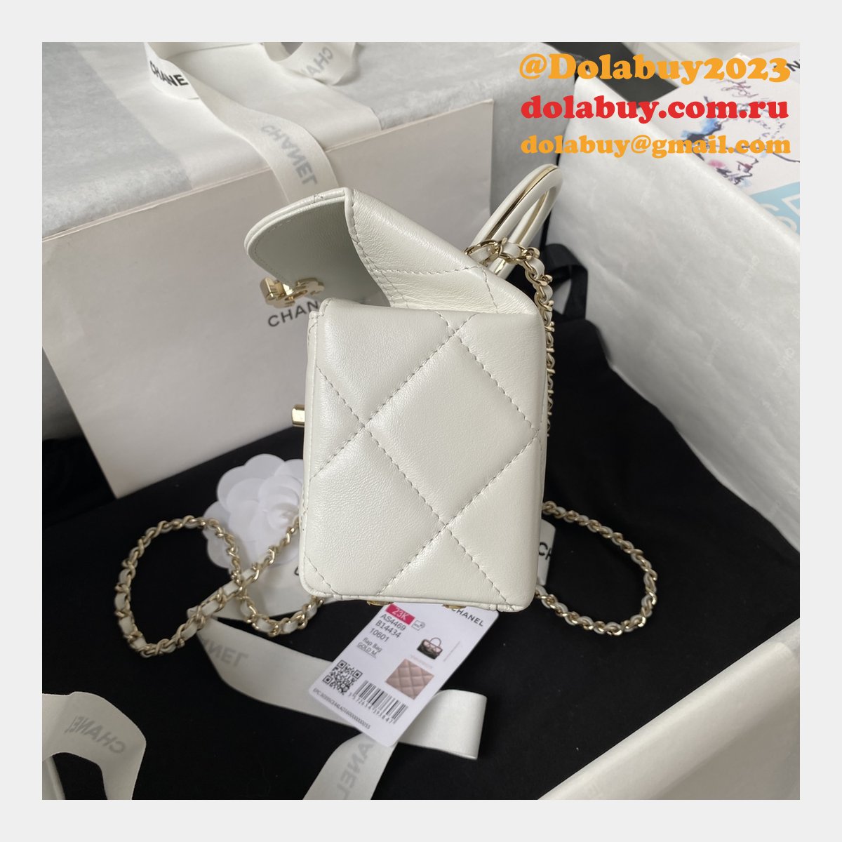 Top Quality Replicas Shiny Box Tote 1:1 Mirror AS4469 Bag