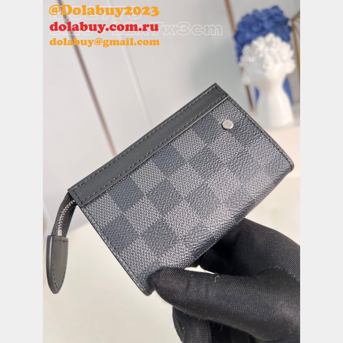 Key Pouch Voyage Monogram Eclipse M82776 Louis Vuitton Replica Bag