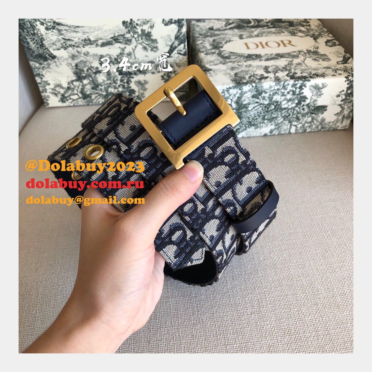 Christian Dior Replica Belts 3.4cm Accessories Belts