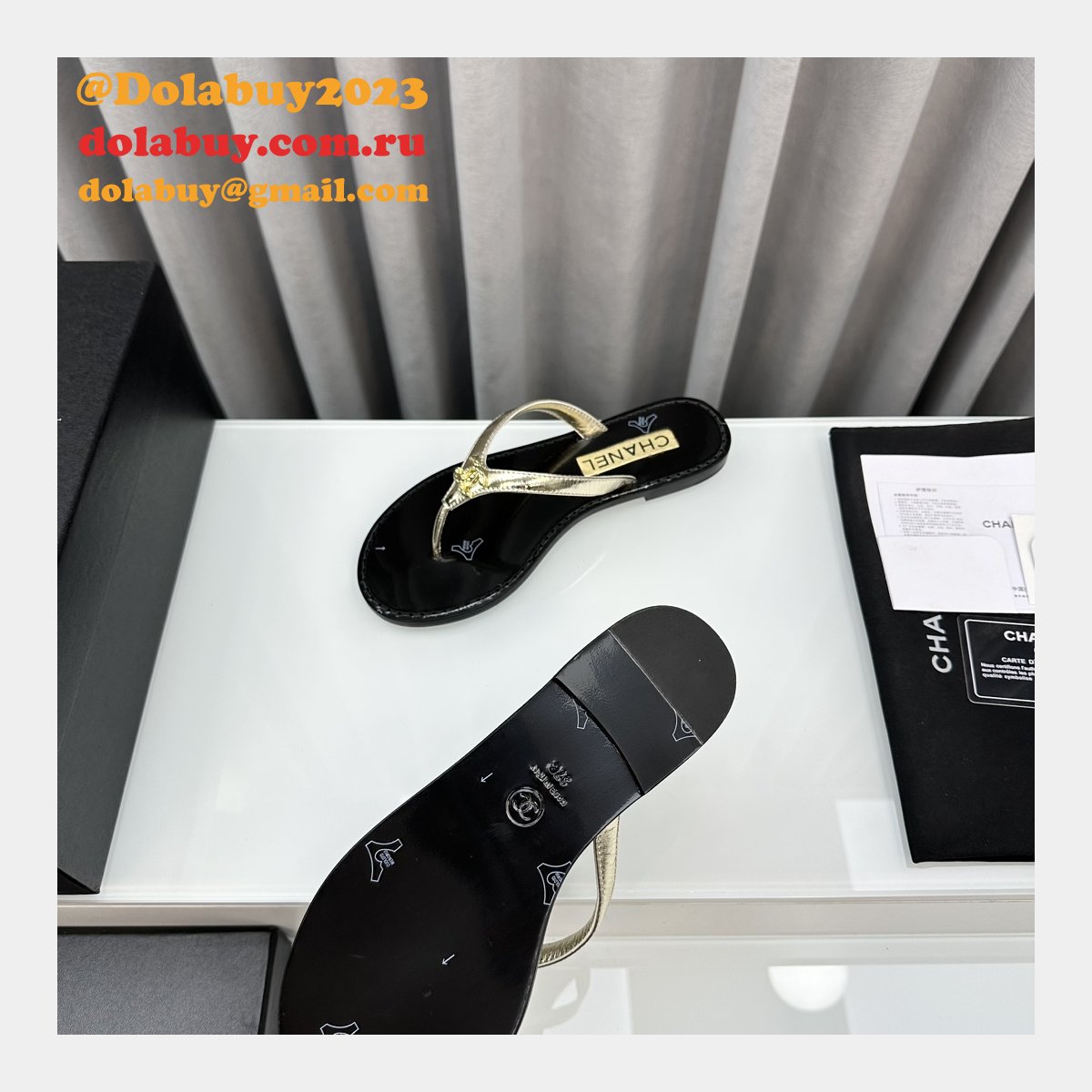 Perfect Sandals Street Replica Plain Leather Flip Flops Shoes