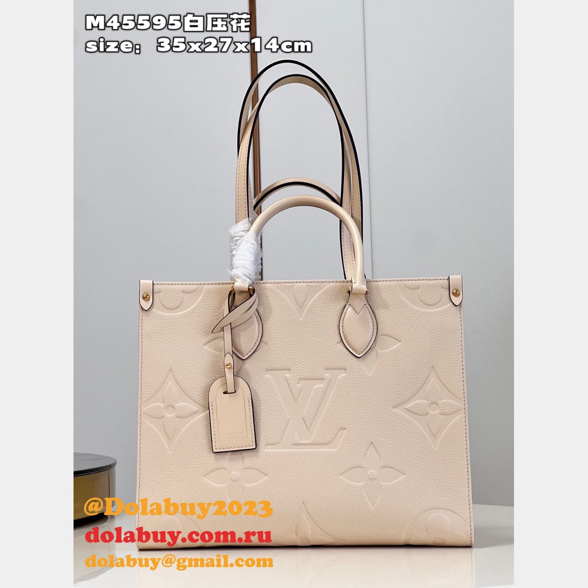 Louis Vuittons OnTheGo 7 Star Replicas Monogram Empreinte Bag