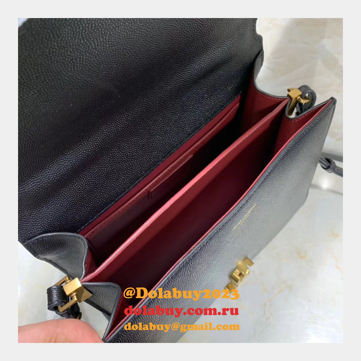 Luxury Replica Saint Laurent Cassandra Top-handle 578000 Bag