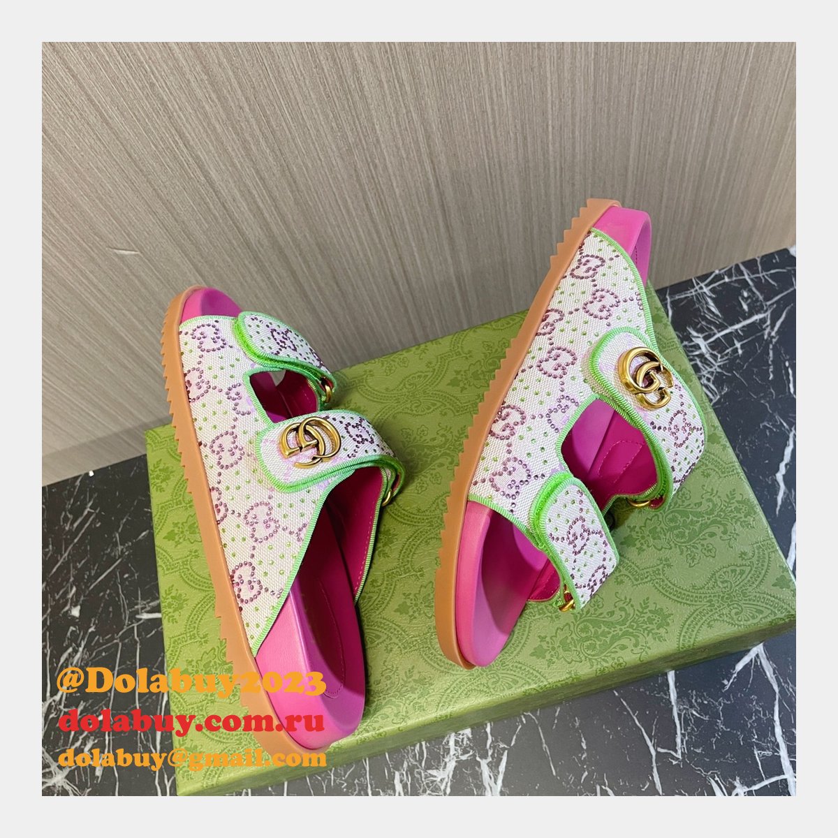 Top Quality gucci 1:1 Mirror women SANDAL