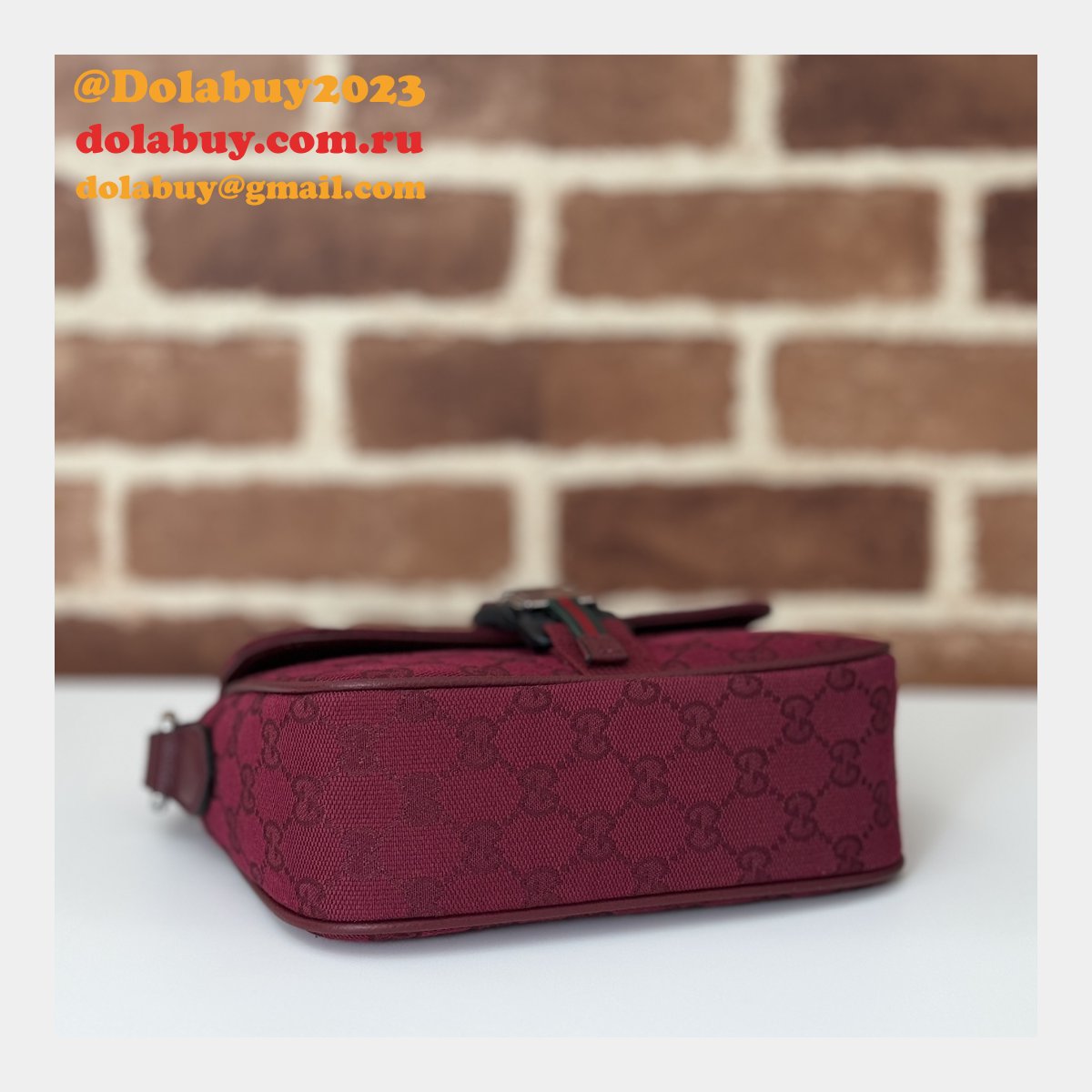 Gucci Duplicate Mini GG Crossbody 802100 Top Quality Red Bag