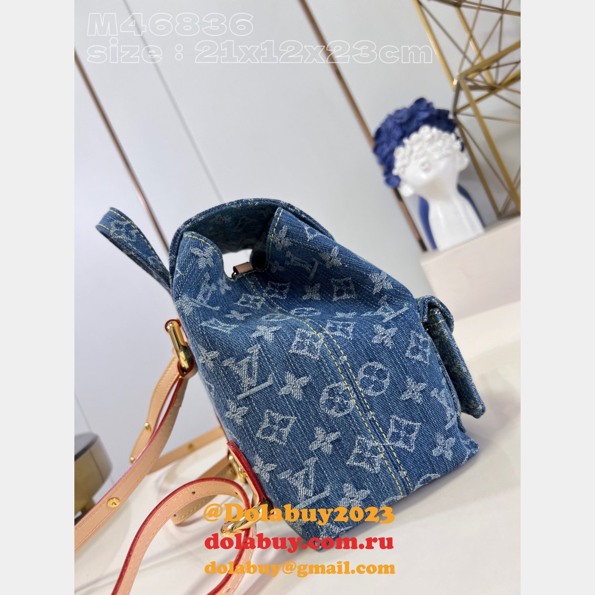 Venice Monogram Denim M46836 Top Quality Louis Vuitton Fake Bag