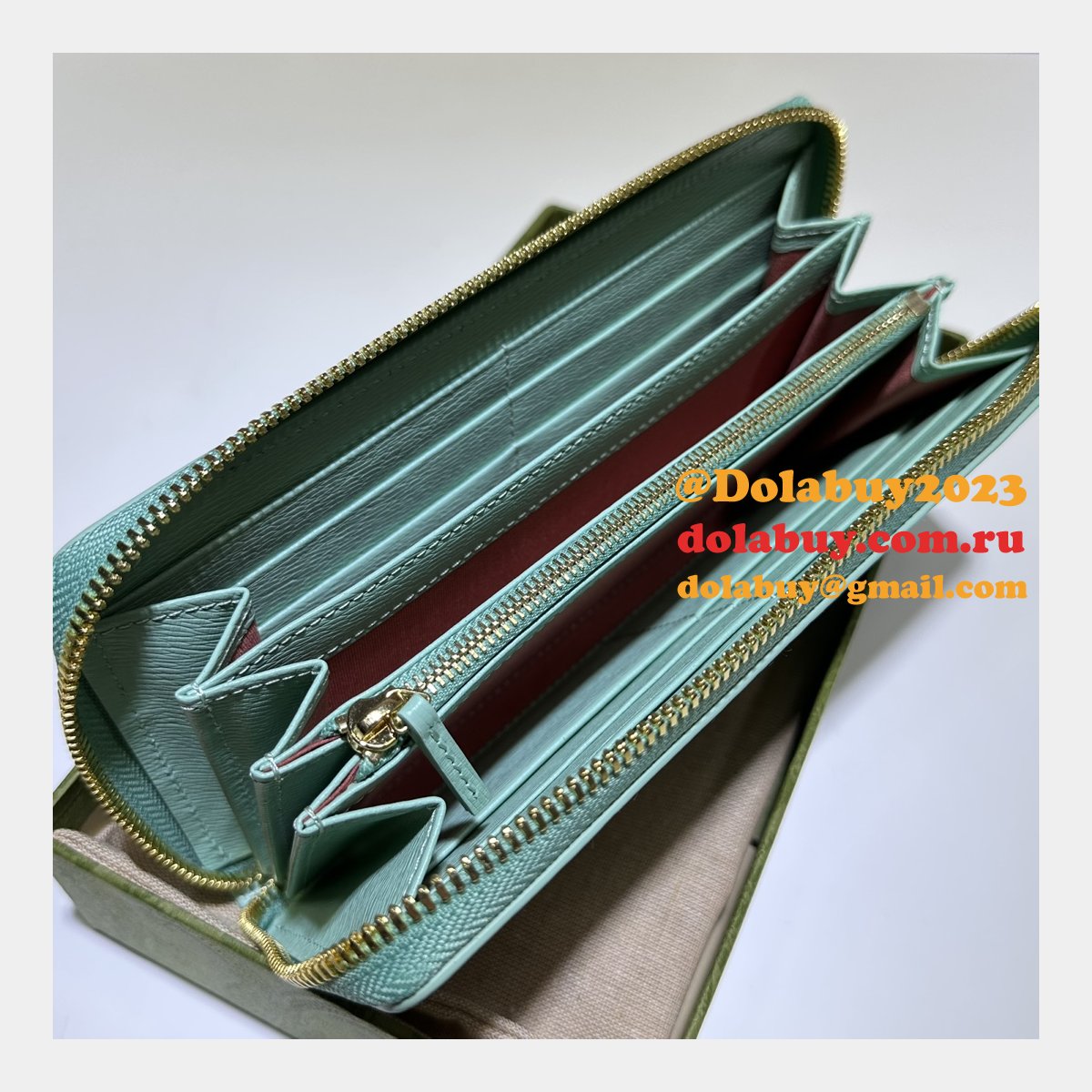 Zip Around Wallet 1:1 Mirror Gucci Script 772642 Perfect Bag