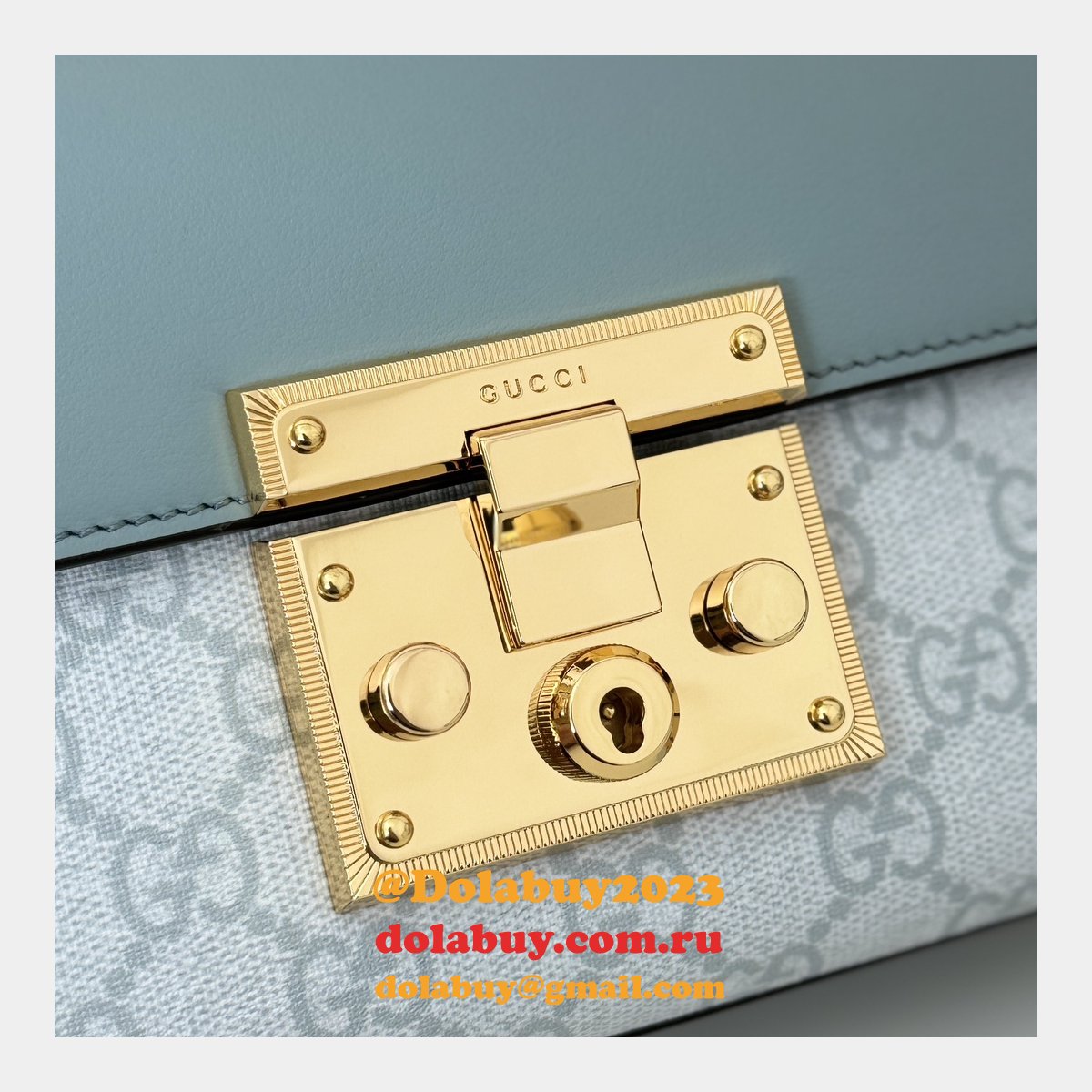 Luxury Padlock Gucci Copy GG Shoulder 409487 Bag