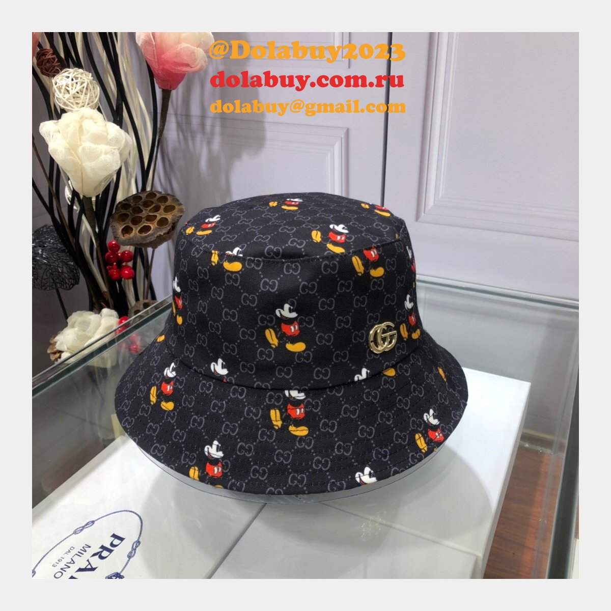 7 Star Gucci Mickey fisherman hat