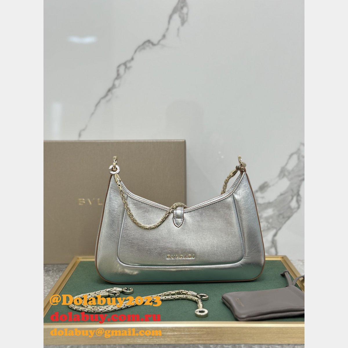7 Star BVLGARI SERPENTI BAIA 293208 HOBO BAG