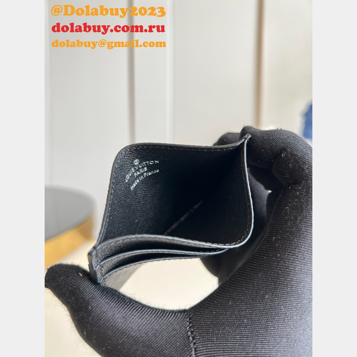 Louis Vuitton M62170 Replica Online Double Card Holder Monogram Eclipse Canvas