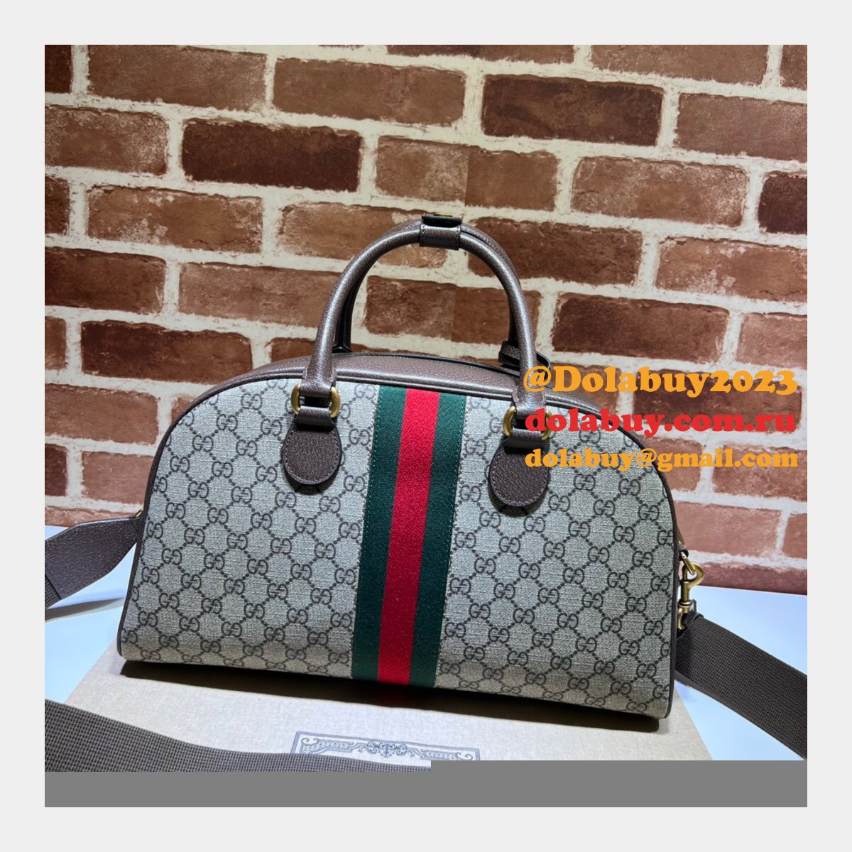 Wholesale Gucci Replica Savoy Duffle Bowling Men 723309 Bag