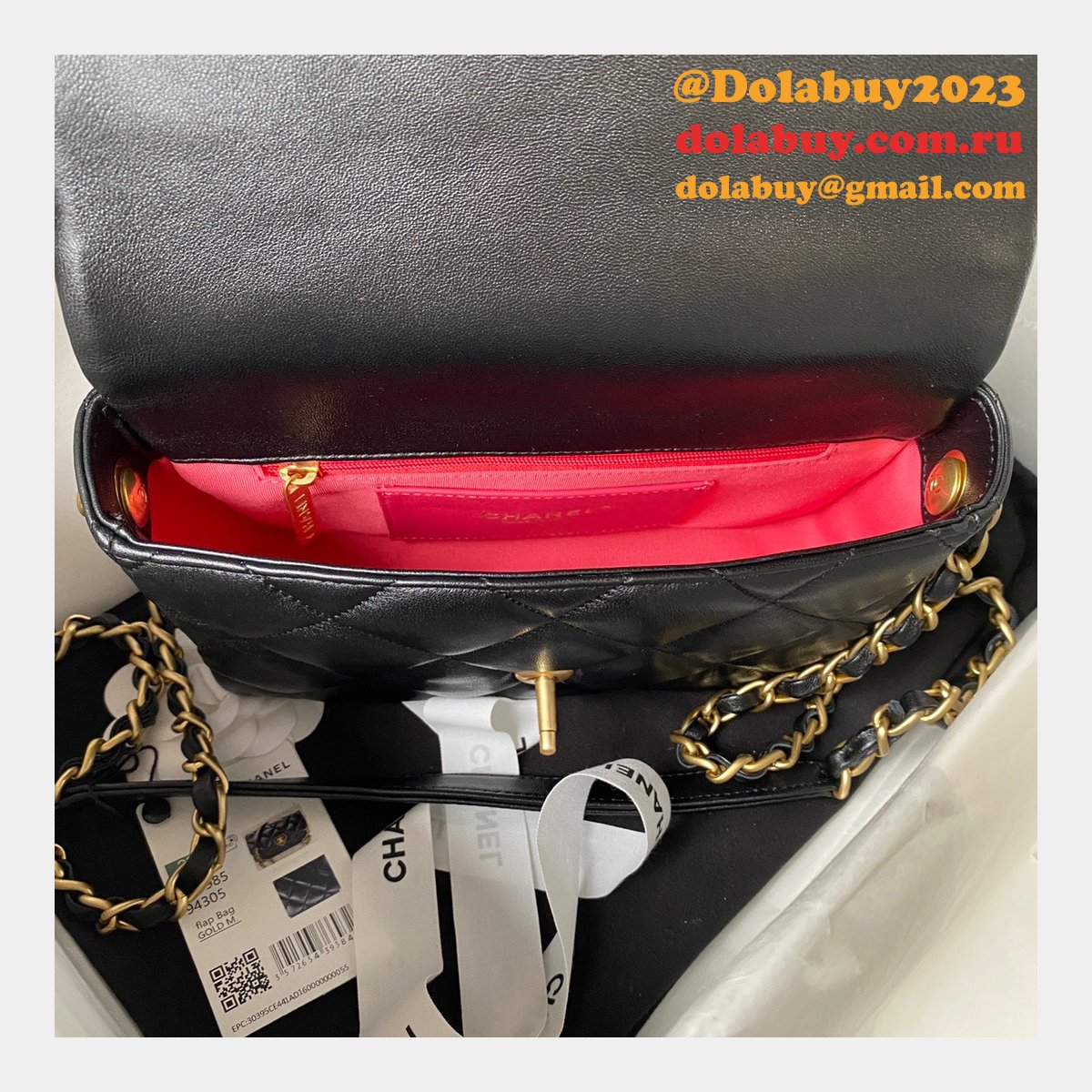 Perfect 1:1 Top Quality Flap Lambskin Replica AS3986 Bag