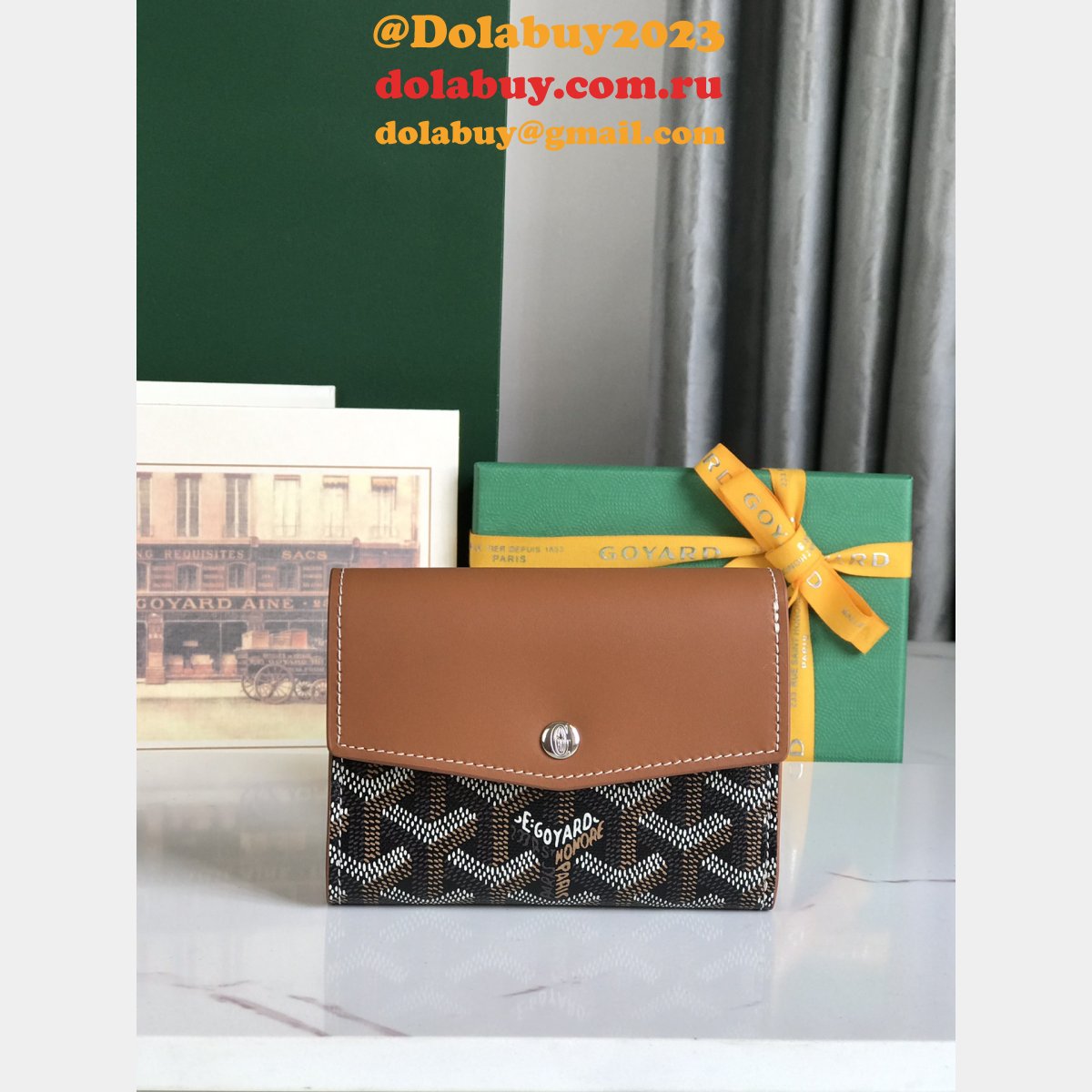 Top Quality Goyardine Saint-Gabriel wallet