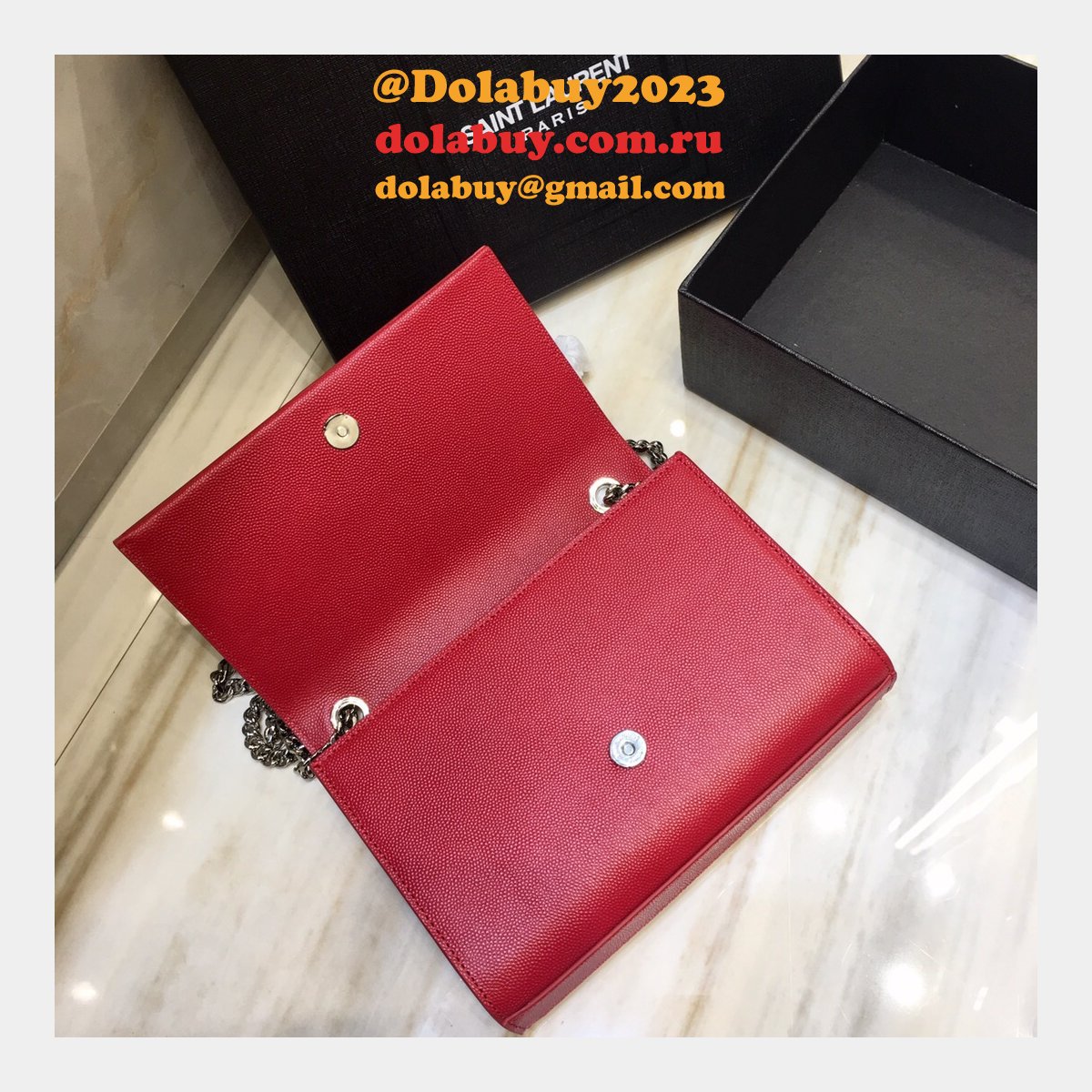 Saint Laurent 20CM Vicky Quilted Shoulder Bag