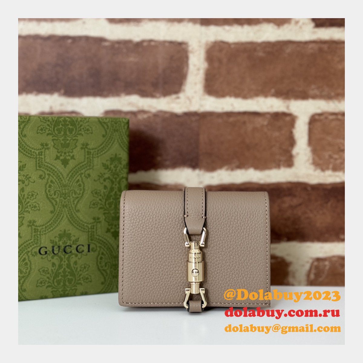 Perfect Gucci Knockoff Jackie 1961 Card Case Wallet 645536