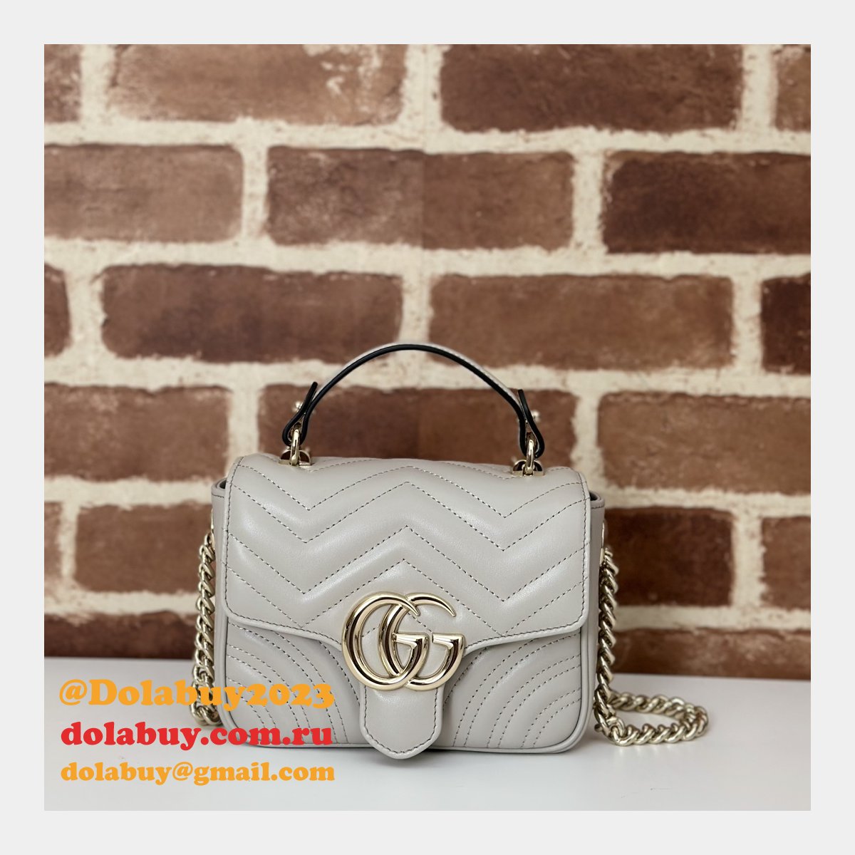 Best GG Marmont Gucci 811238 Top Handle Knockoff Bag