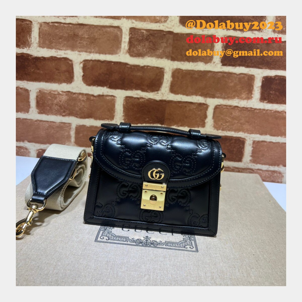 Gucci Fashion GG matelassé 724499 top handle Replica bag