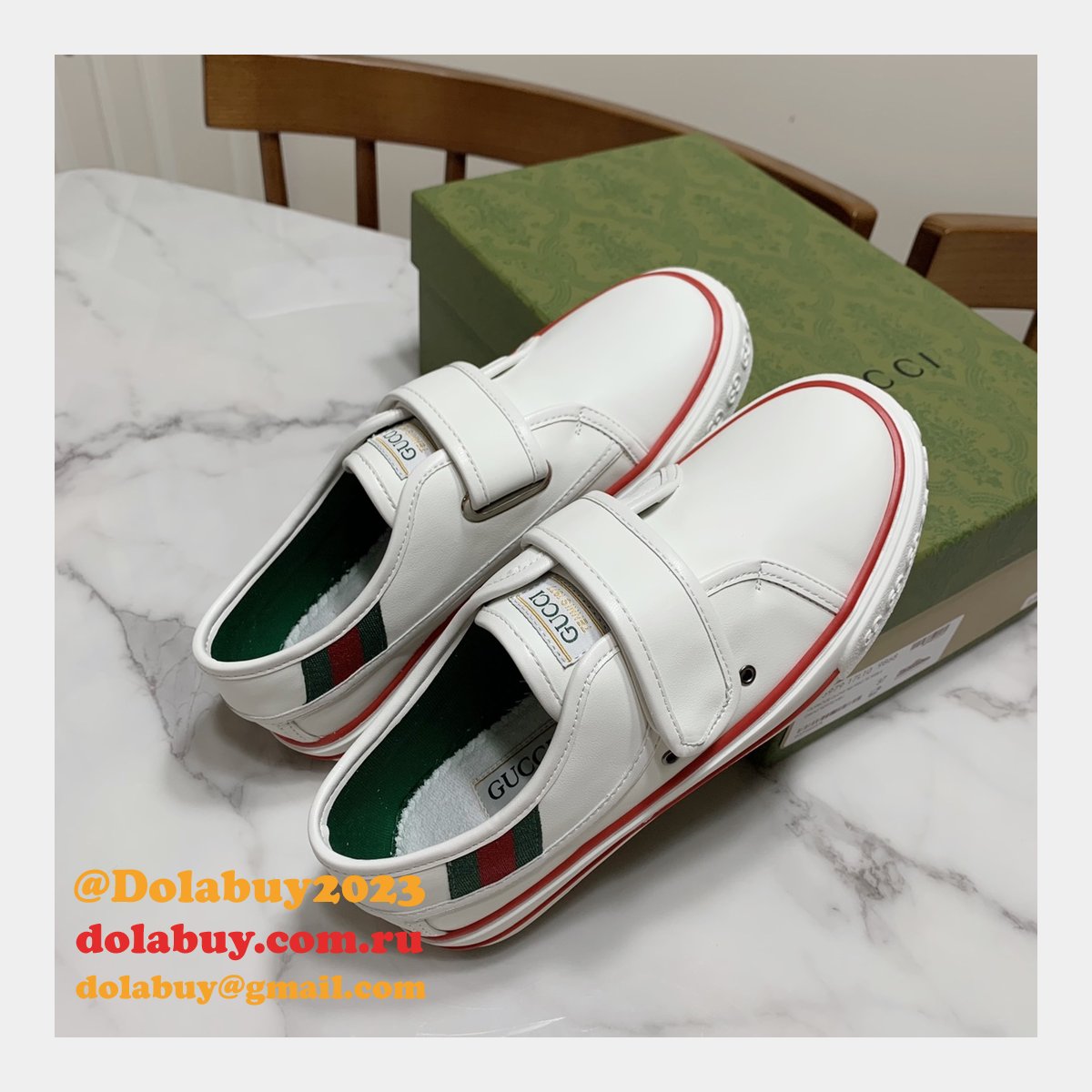 G*u*i high quality replica gu7 1977 canvas perfect shoes