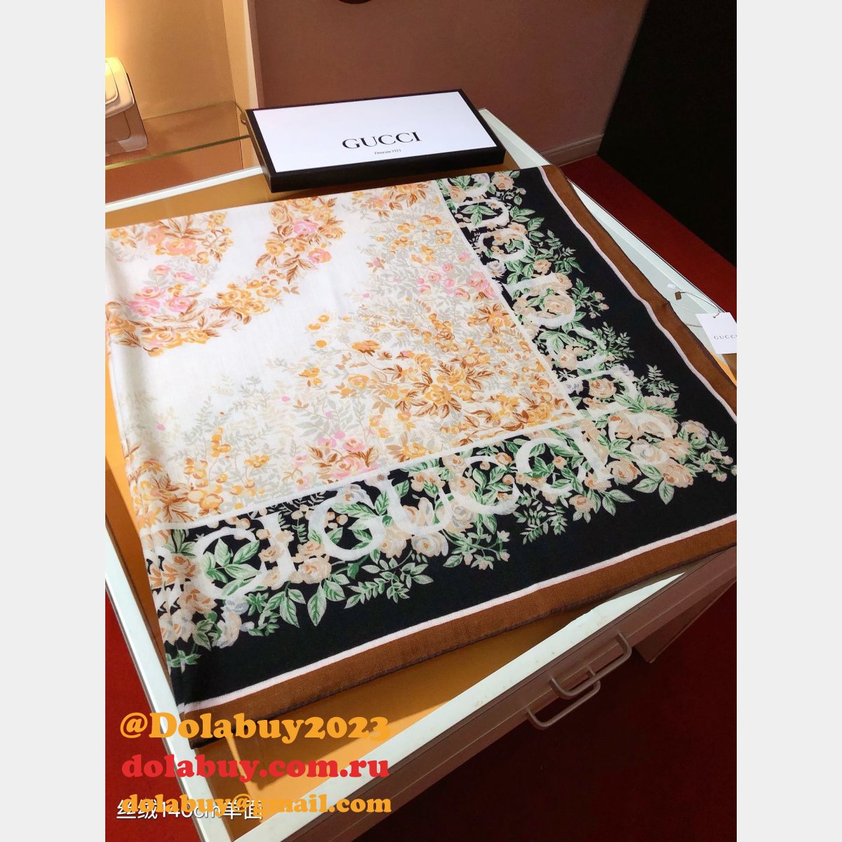 Knockoff Fashion Gucci Cashmere Scarf
