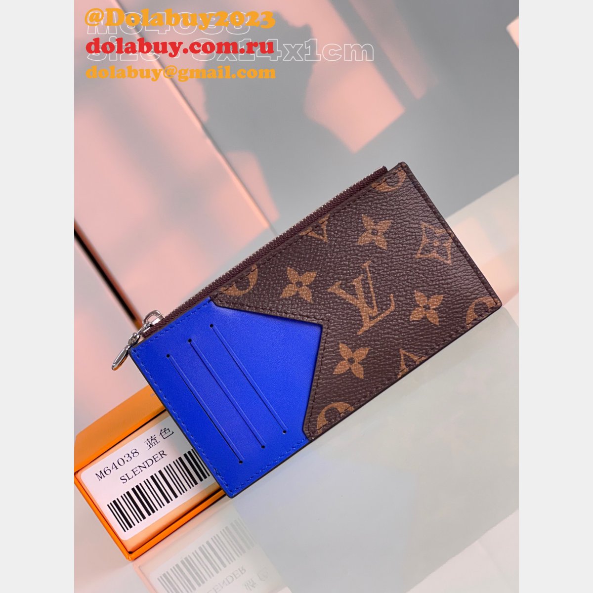 Coin Card Holder Damier Graphite M64038 LV Knockoff Bag