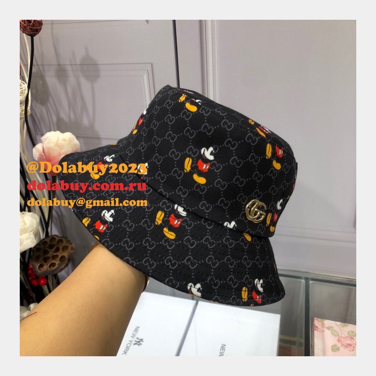 7 Star Gucci Mickey fisherman hat